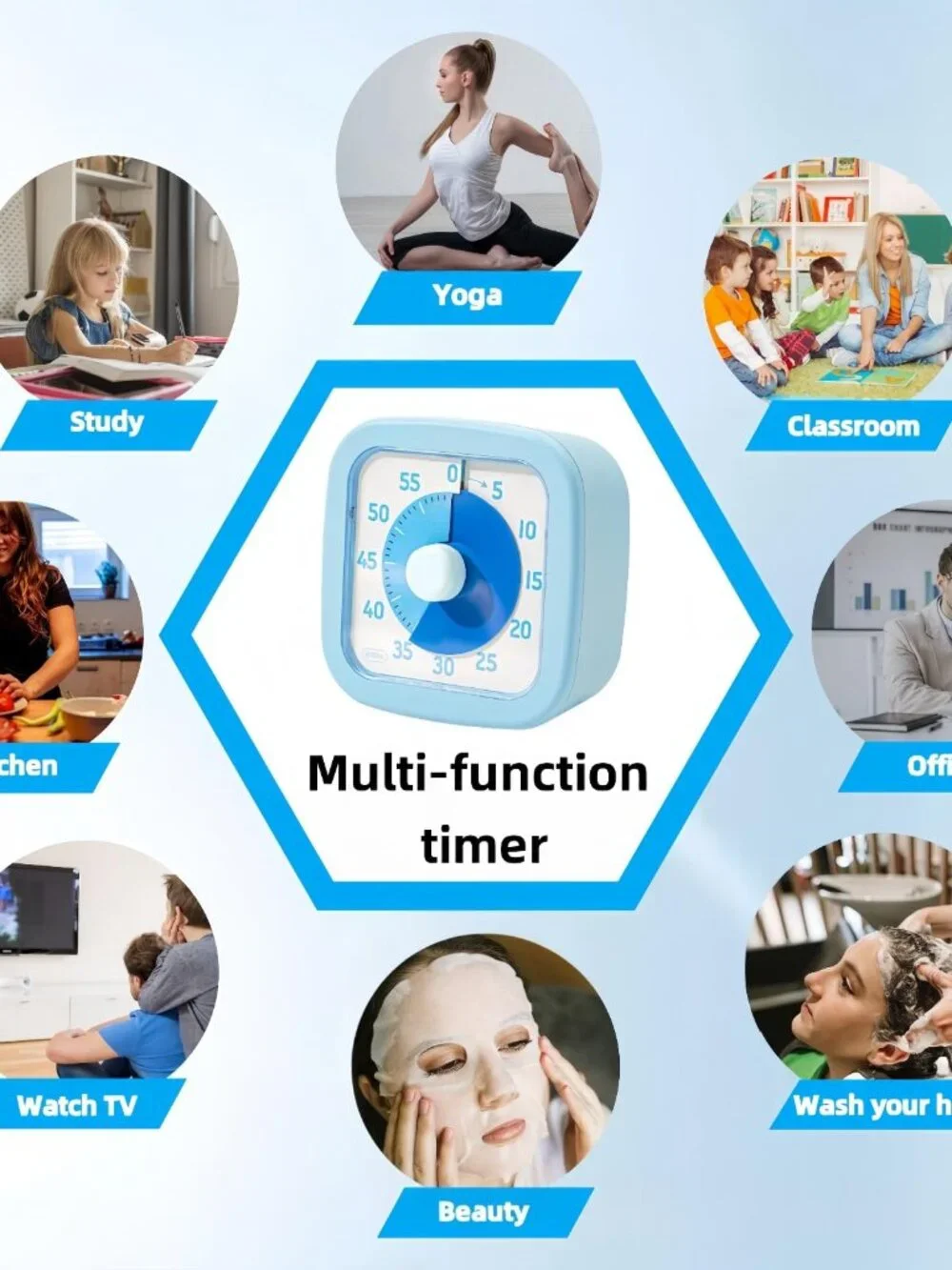 Visual Timer for Kids Timer Home - 60 Minute Kids Visual Timer for Classroom Hom